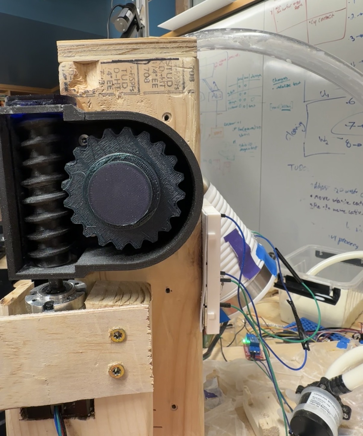 Worm gear side profile