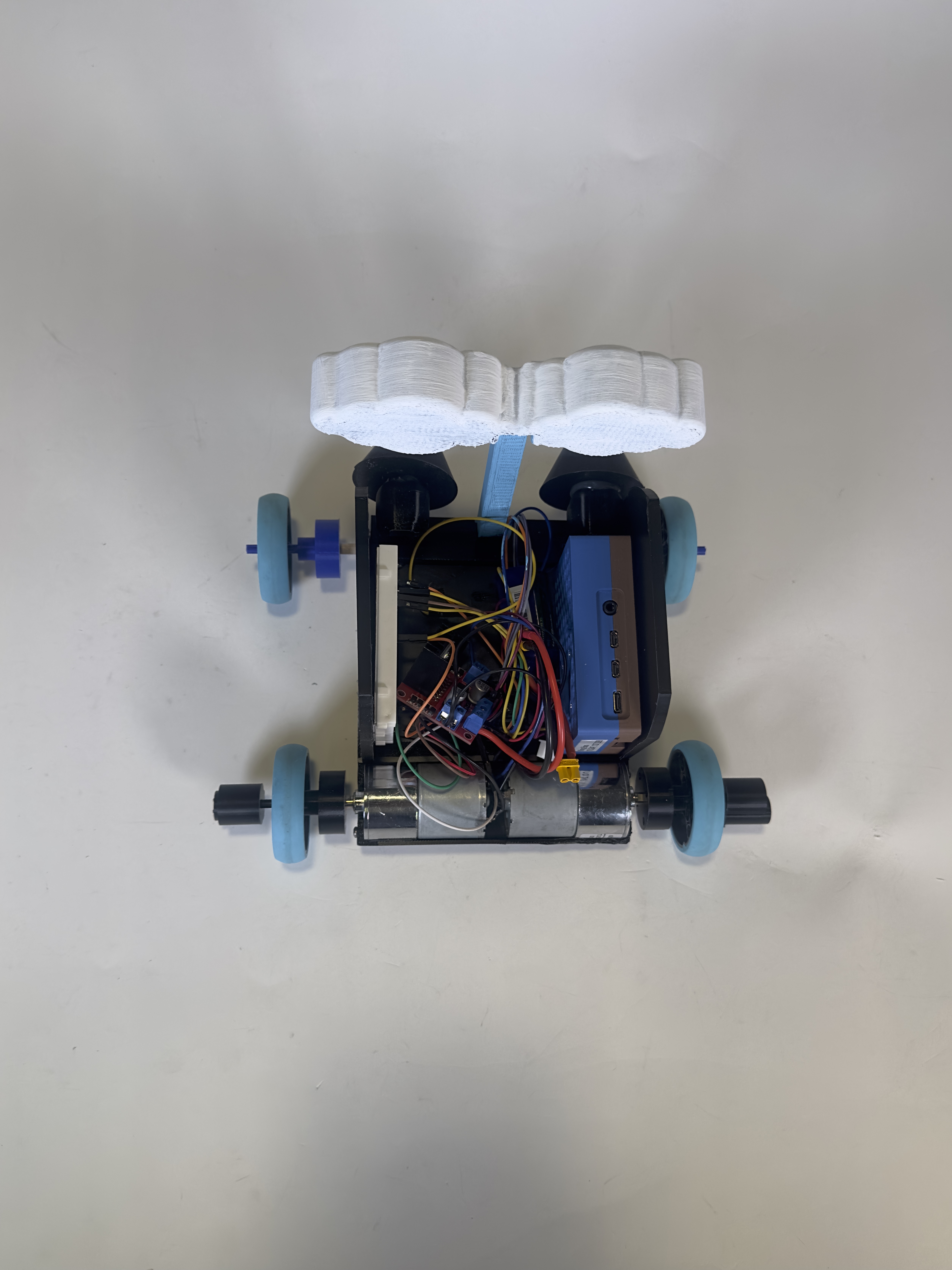 Line-following robot birds eye view