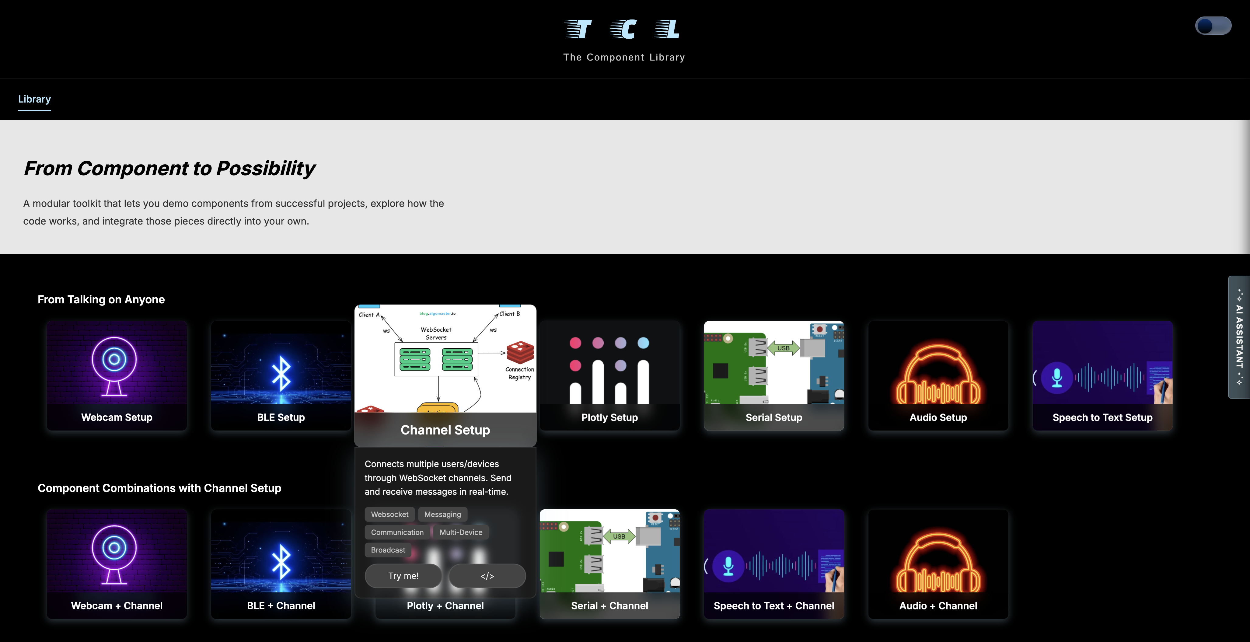 Componentize TCL